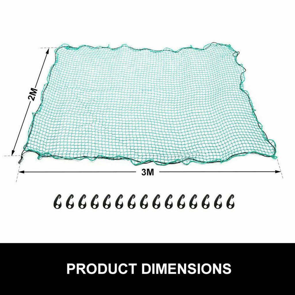 Bungee Cargo Net 6.5’ X 9.8’ Mesh Net Carabiners Pickup Fit for Boat RV