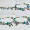 Bracciale con Ciondolo Stella Marina e Conchiglia per Donna e Uomo con Perline Stile Oceano