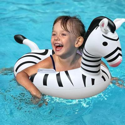 Zebra Nafukovací Hračky do Bazénu Letní Plavecký Kruh pro Miminko Nafukovací Plovoucí Sedátko Rodinná Párty Vodní Hračky Vybavení Plovoucí Židle