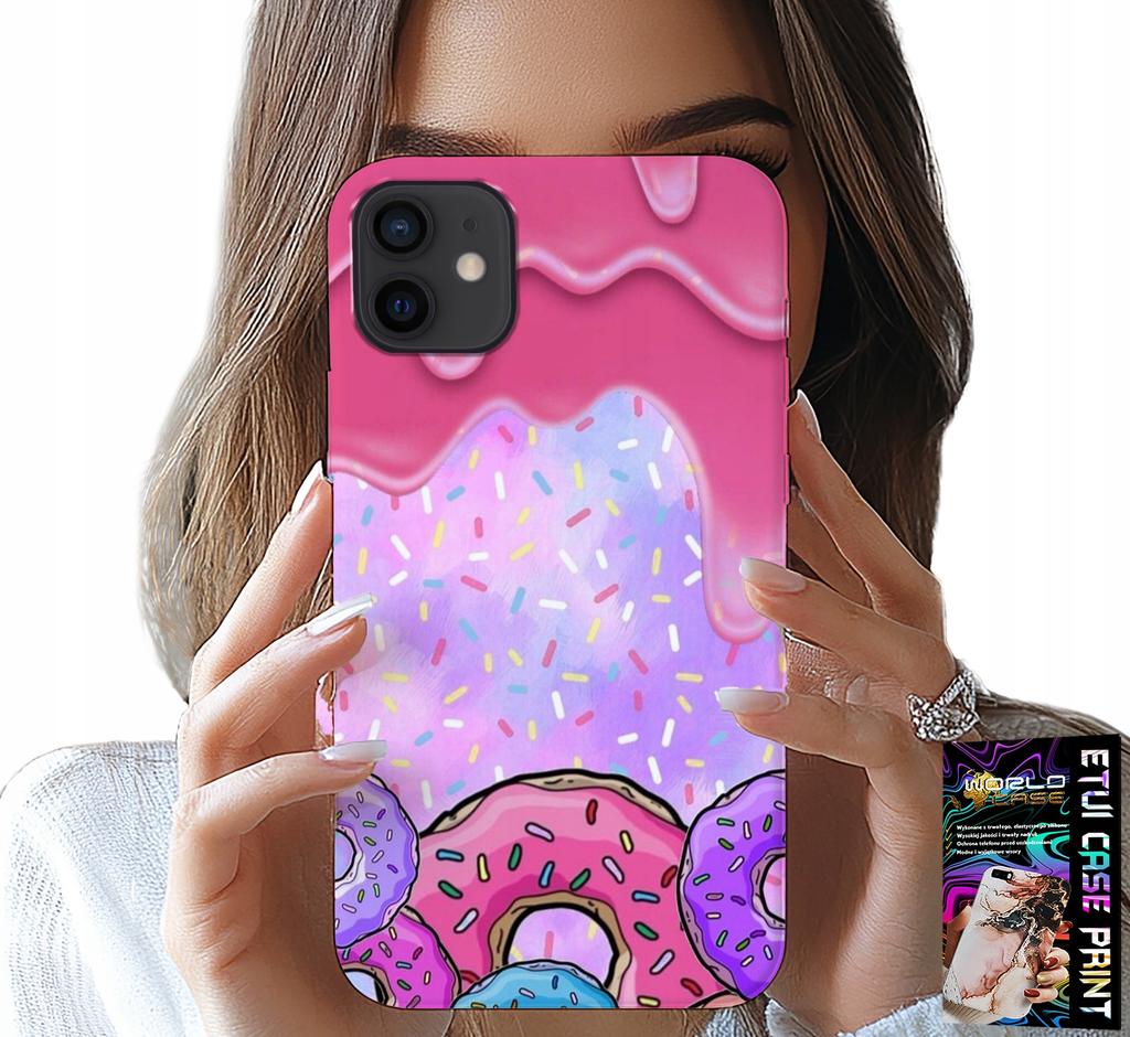 Hülle Für iPhone 11 - Süße Donuts Mit Zuckerguss Im Hintergrund + Glas