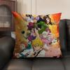 Anime 7 D-Deadly S-Sins Cushion Cover Natural Linen Organic Fabric Double-Sided Printing Sofa Home Decor Gift Pillow Case