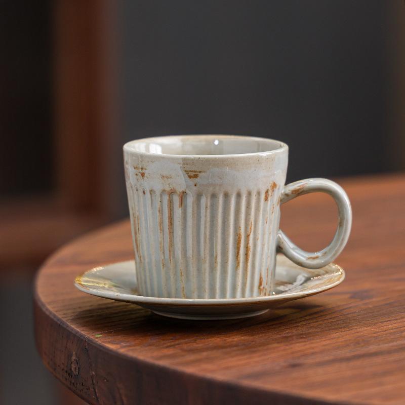 Espresso Coffee Cup And Saucer Set, Latte Latte Cup, High-Value Mug.