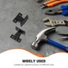 12 Juegos Conector Hebilla Columna Romana Clips Ajustables para Armario Plástico Frontal Falso Soporte para Muebles Instalación de Armario de Pared