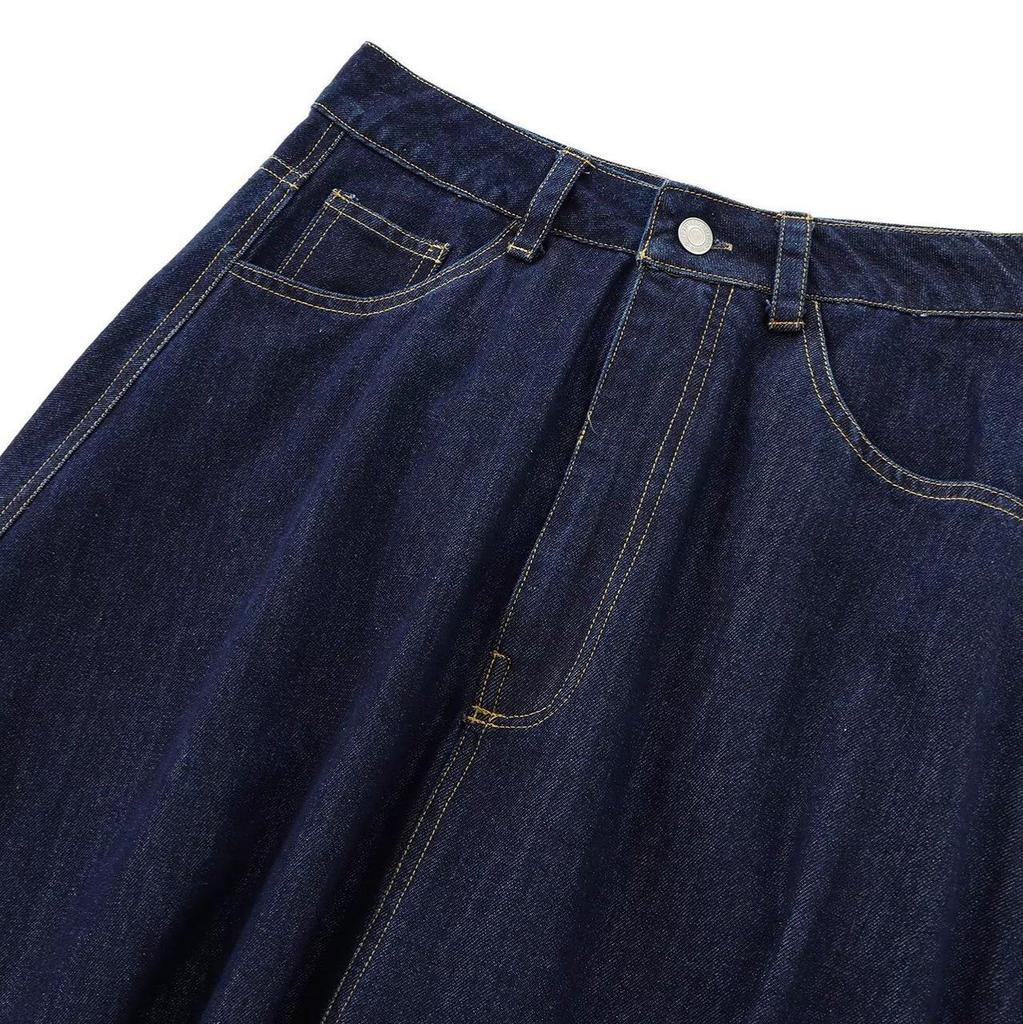 2024 Herbst/Winter Retro Jeansrock: Mittelhohe Taille, Baumwolle, Ballon-Silhouette, Europäischer & Amerikanischer Stil.