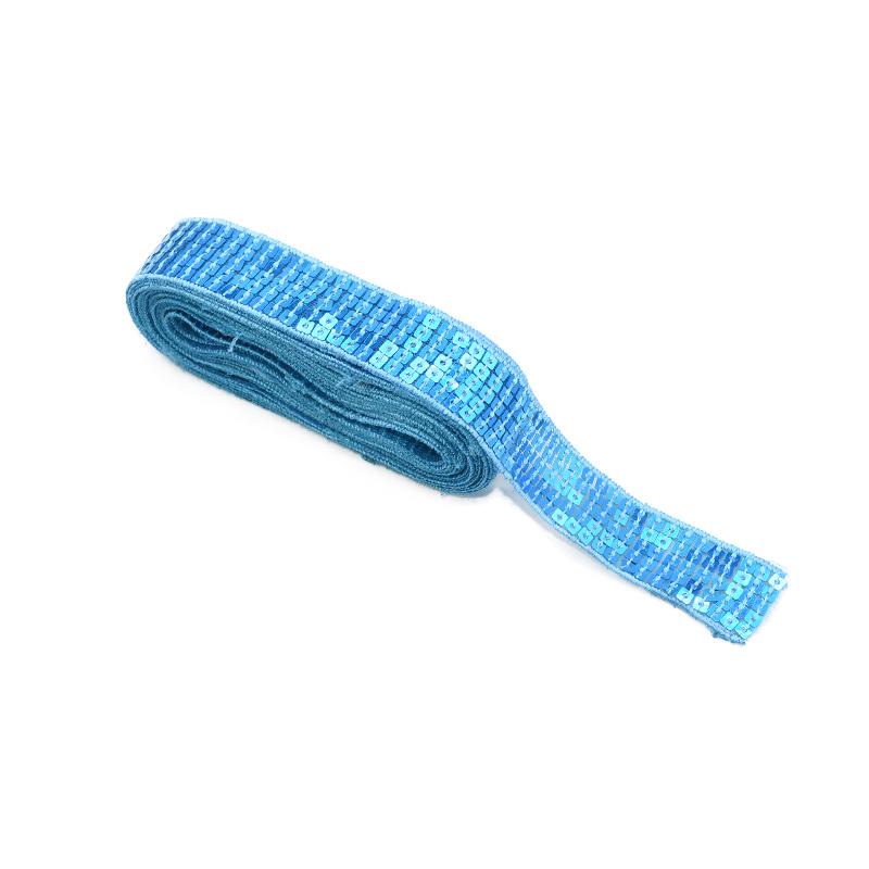 10 Yards/lot 5 Rows Square Sequin Beading Ribbon 25mm Sequin Lace Trims for Sewing Craft Garments Headdress Wedding Decoration