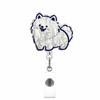 Id Badge Holder Acrylic Alligator Clip Dog Badge Holder Retractable Badge Clip For Nurse Doctor Office