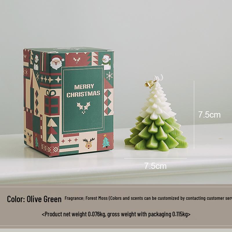 Christmas Tree Scented Candle Ornament Gift Box - Perfect for Holidays & Birthdays