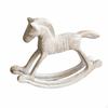 Cast Iron Rocking Horse VintageStyle Figurine Distressed Tabletop Decor for