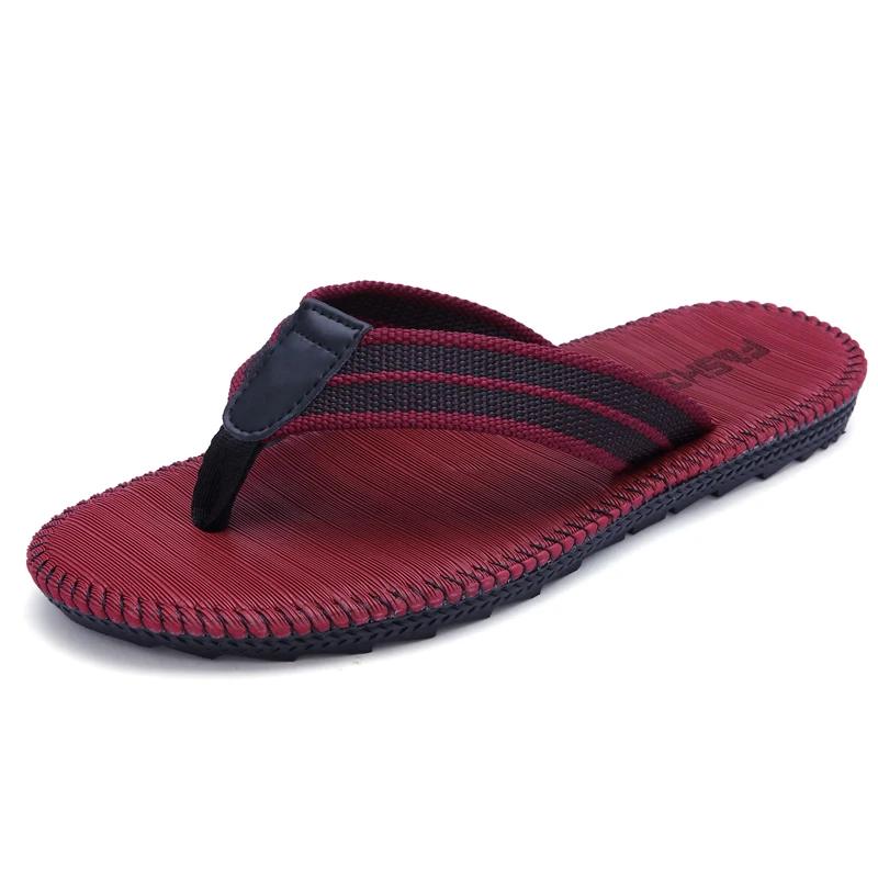 Big size Summer men Slippers Flip Flops men Beach Slippers Casual Flat Slip On Flip Flops zapatos hombre 36-47