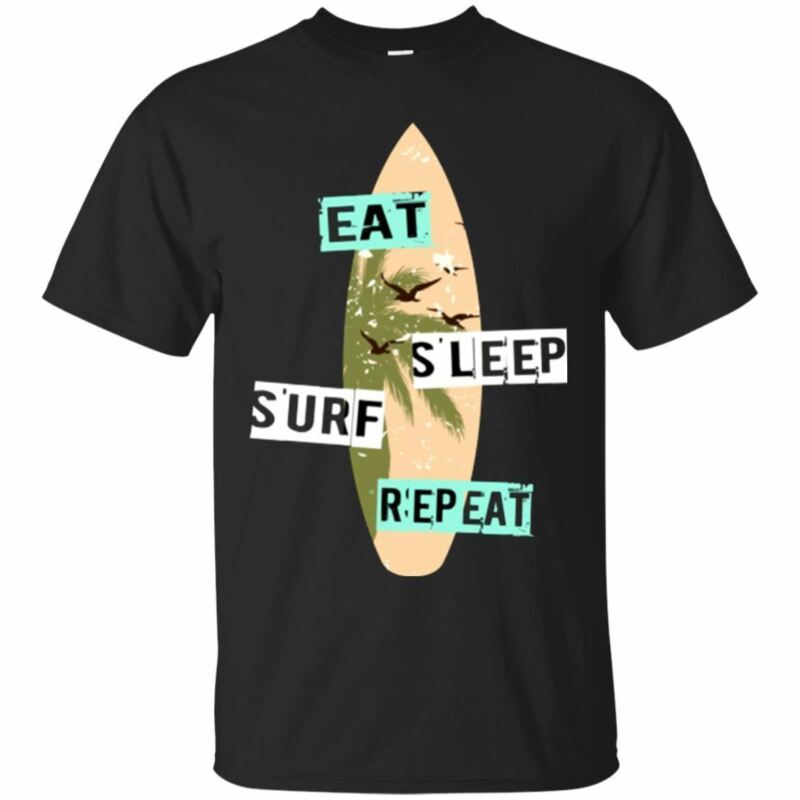 Cheap Surfing Shirt Surf Board Funny Unisex Tees Print Shirt Men T