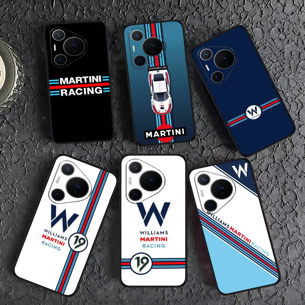 M-Martini Racing Horizontale Streifen Handyhülle Für Huawei P 8 9 10 20 30 40 50 Pro Lite Psmart Honor 10 Lite 70 Mate 20lite
