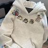 Crayon Shin-chan Men's Embroidered Hoodie - Autumn/Winter Loose Fit, Stylish Niche Top