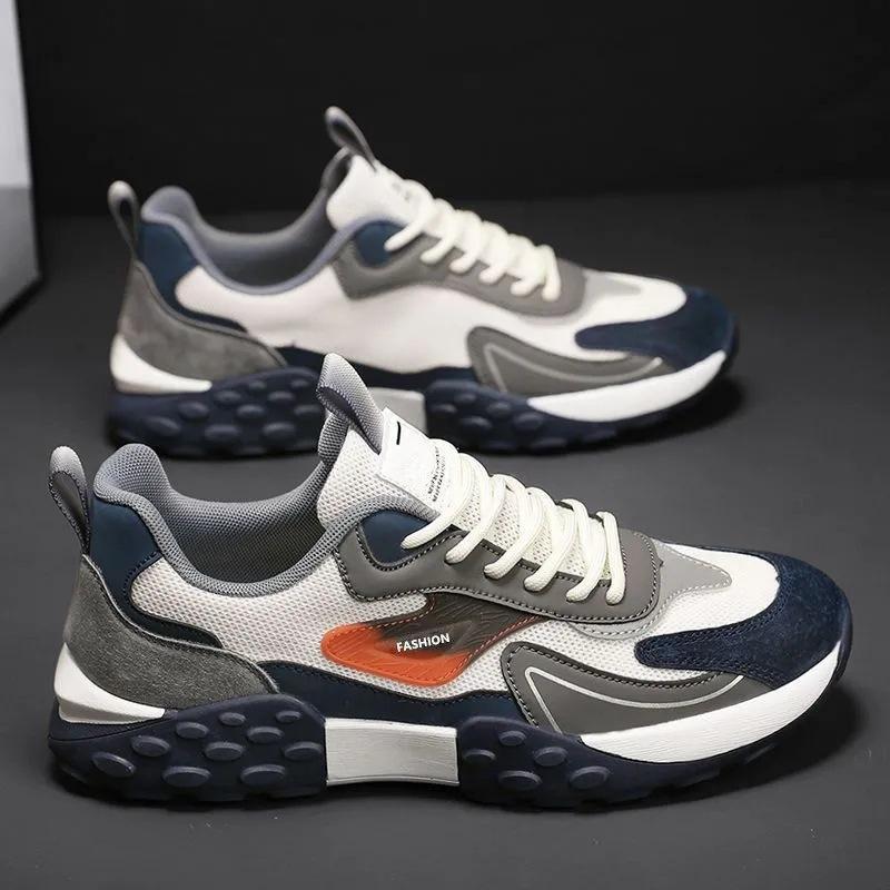 2025 spring new mesh men's shoes fashion low-top fashion casual shoes men's comfortable soft-soled men's shoes