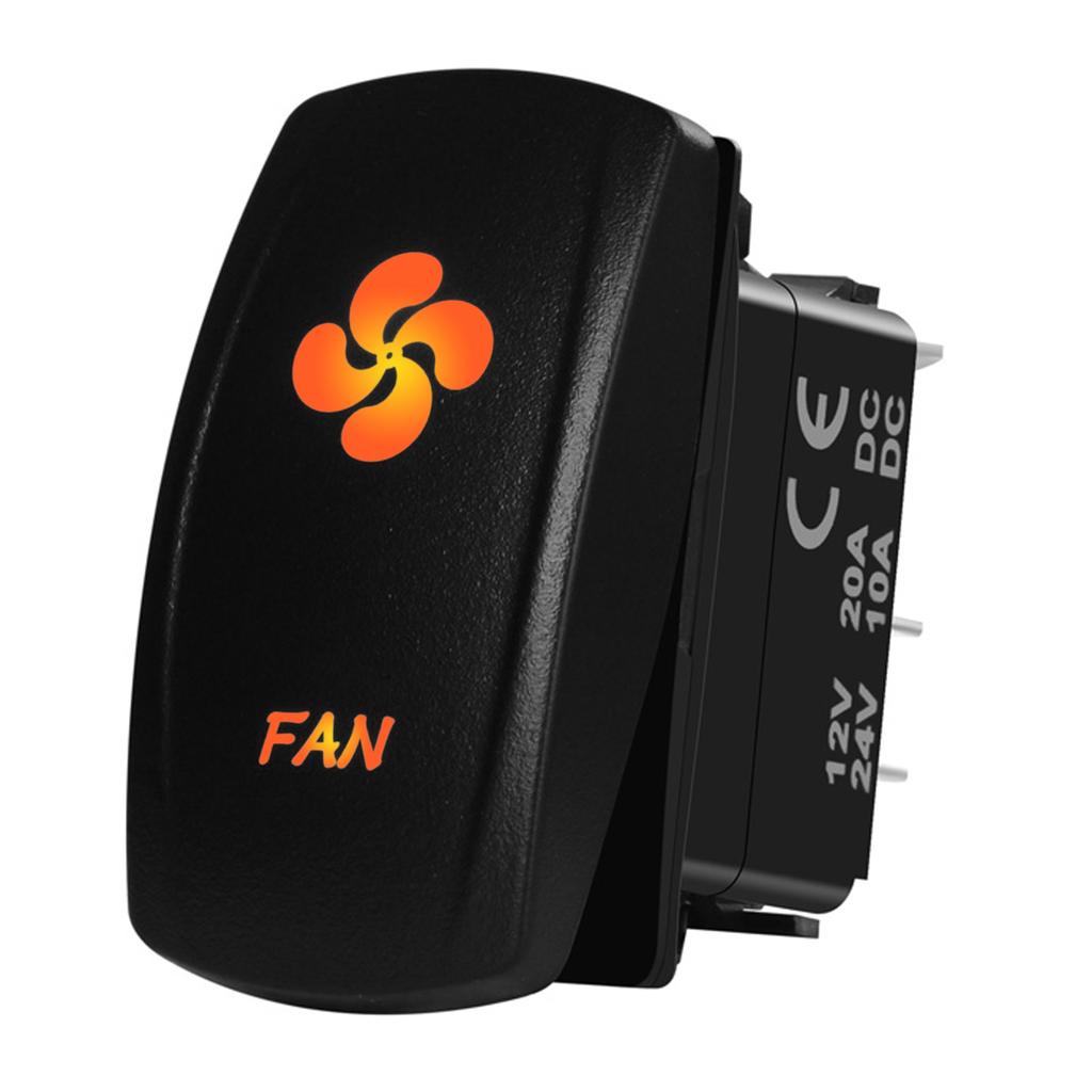 12V/24V Waterproof Backlit Marine Rocker Switch For Yacht Fishing Boat Sailboat Cruiser Navigation Anchor Lighting Fuel System Battery Switches5