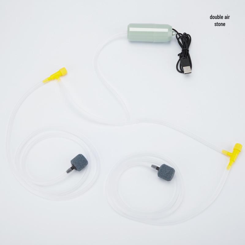 USB Rechargeable Portable Fish Tank Oxygen Pump for Outdoor Fishing and Aquarium Use