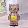 Creative Little Bear Piggy Bank Transparent Coin Paper Money Saving Box Cute Safe Deposit Box Kids Holiday Gift Desktop Decor