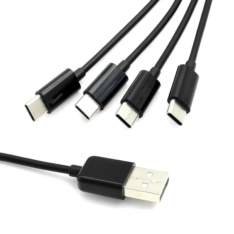 Kabel Rozdzielacz USB C 50cm 1 na 4 USB A/C do Typu C Kabel do Wielokrotnego Ładowania 4 Porty Rozdzielacz USB-C PD dla Huawei Xiaomi IPhone16