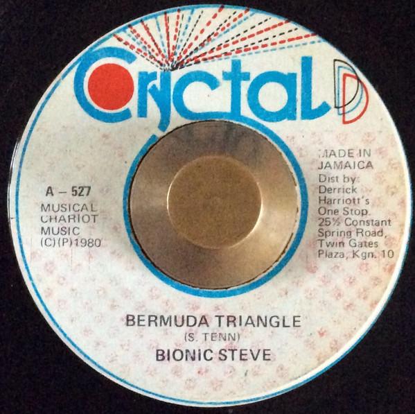 

7inch Record BIONIC STEVE Bermuda Triangle 527 Crystal D 1980 Jamaica Reggae Ska Dub Used