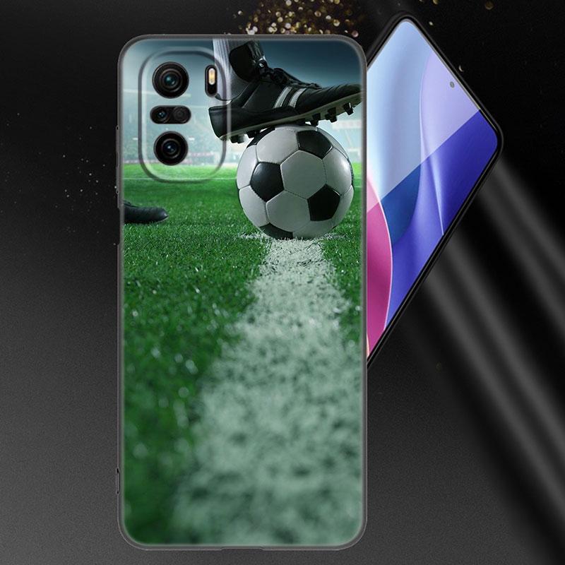 

Чехол для телефона с футбольным полем для Xiaomi Mi POCO X3 NFC GT M4 M3 12 11T 10T Pro A3 11 Lite NE 5G 12X 11i F3, мягкий черный чехол из ТПУ Xiaomi POCO X3 NFC