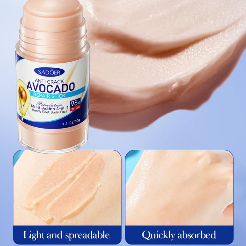 Vaseline Avocado Moisturizing Stick 40g SADOER Anti-Dry and Cracked Foot Cream