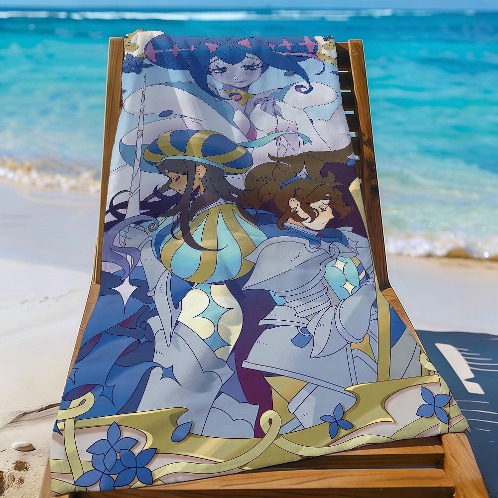 Cartoon K-Knights of Guinevere-S Towel Sports Quick Dry Travel Camping Gear Sandproof Soft Light Large Beach Towel