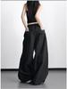 Women's High-Waisted Wide-Leg Korean Style Spring Pants - White, Slimming, Casual Student Outfit (2026)