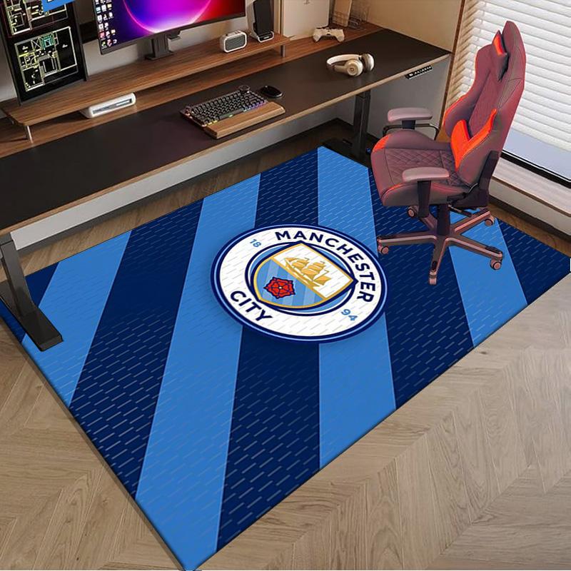 City Football Club Printed Area Rug for Office, Chair Rug, Decorative Carpet Floor Mat, Large Size Fan gifts Christmas gifts