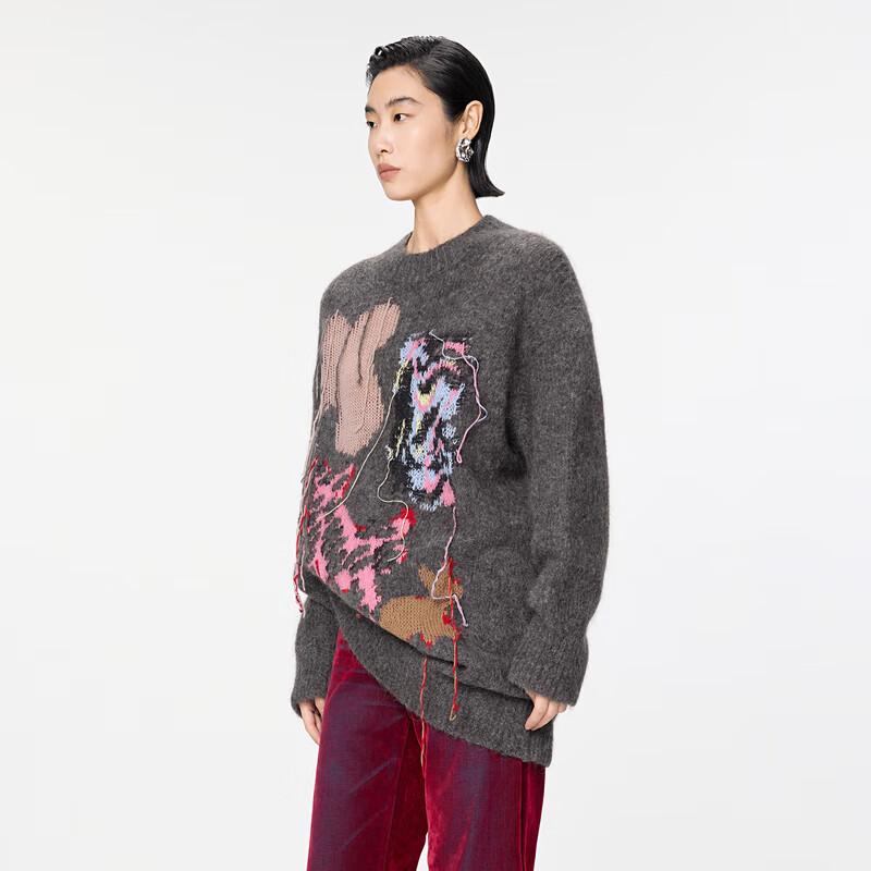 

JNBY 2024 Winter Multi-color Knit Mini Dress S