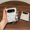 Retro Floral PC Phone Case Pura X Max Foldable With Dual Hinge Magnetic Snap Electroplated Finish Anti-Slip