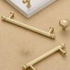 Pack of 2 Practical Brushed Gold Cabinet Handle Zinc Alloy Drawer Pull for Bedroom Bathroom Furniture Daily Use