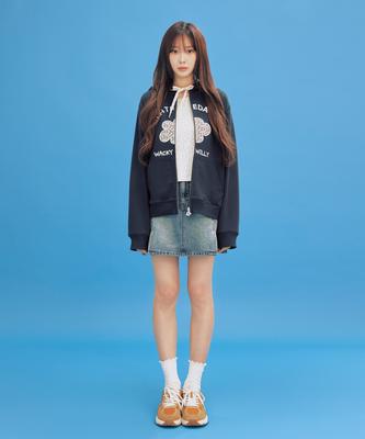 Wacky Willy Women'S Denim Mini Skirt Blue