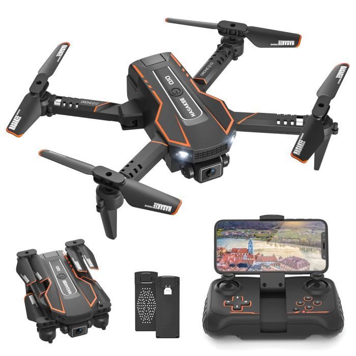 Mini drone - AVIALOGIC - Fotocamera 720P HD - Telecomandato - 2 batterie - Modalità senza testa nero