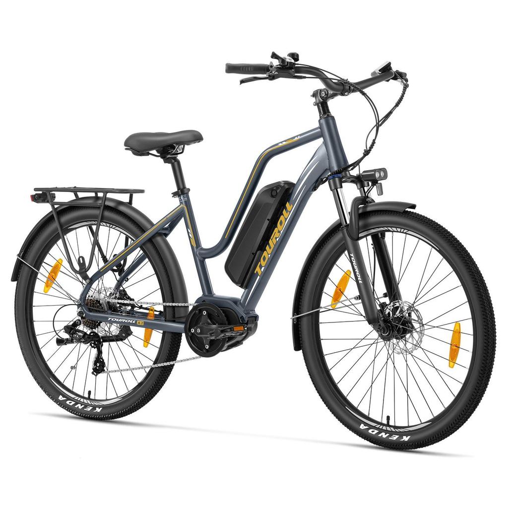 Touroll MA2 Grijs EU Stekker Opstap 27.5in 36V13Ah 250W E-Bike