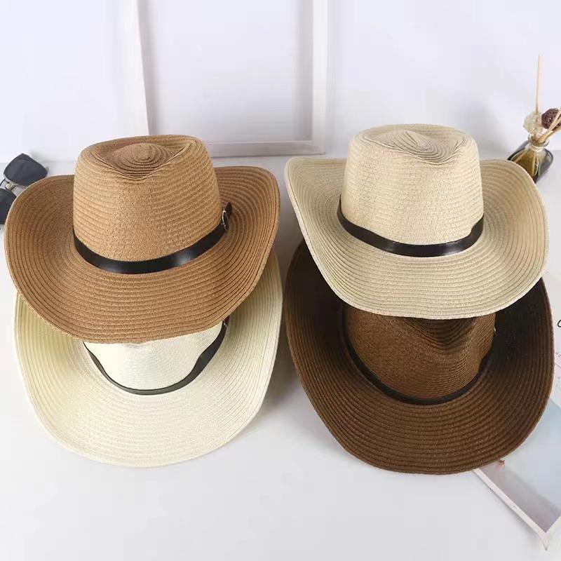 New Extra Large Size 62cm Foldable Jazz Straw Hat Men and Women Summer Beach Lanyard Sunscreen Outdoor Sports Sun Hat Sale