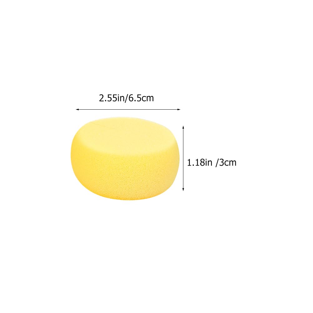 

24 шт. Желтый круглый пирог губка 24 штуки губка для ванны круглая губка для макияжа пуховка для пудры скраб масло для лица круглая губка компрессионная дорожная губка