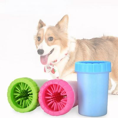 Tasse de lavage des pieds pour animaux de compagnie, bain magique pour chien, nettoyage de beauté pour animaux de compagnie, lingette automatique gratuite, Portable, nettoyage des pattes sales des chats, brosse de lavage