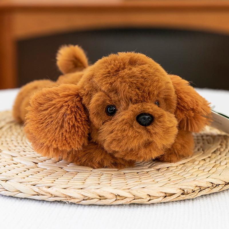 Soft Plush Dog Toy Stuffed Animal With Pp Cotton Filling For Kids Gift Decor