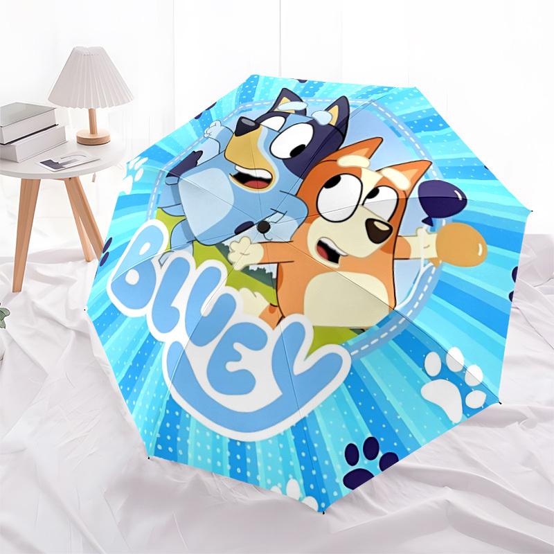 1pc Bluey Open/Close Folding Umbrella - Raining Gear for Travel Umbrella, All- Portable Umbrella for & Men 8-Rib yy251229044