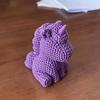 Creative Birthday Gifts for Girls 3D Printed Unicorn Figurine with Knitted Texture, Cute Compact Rainbow Colored Desk Decor Animal Statue, Desktop