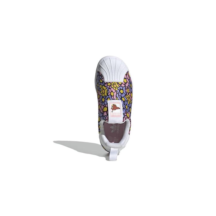 Adidas Disney X  Originals Superstar Series 360 Durable Breathable Low-Top Skate Shoes Kids Sneakers Pink Purple GX3297