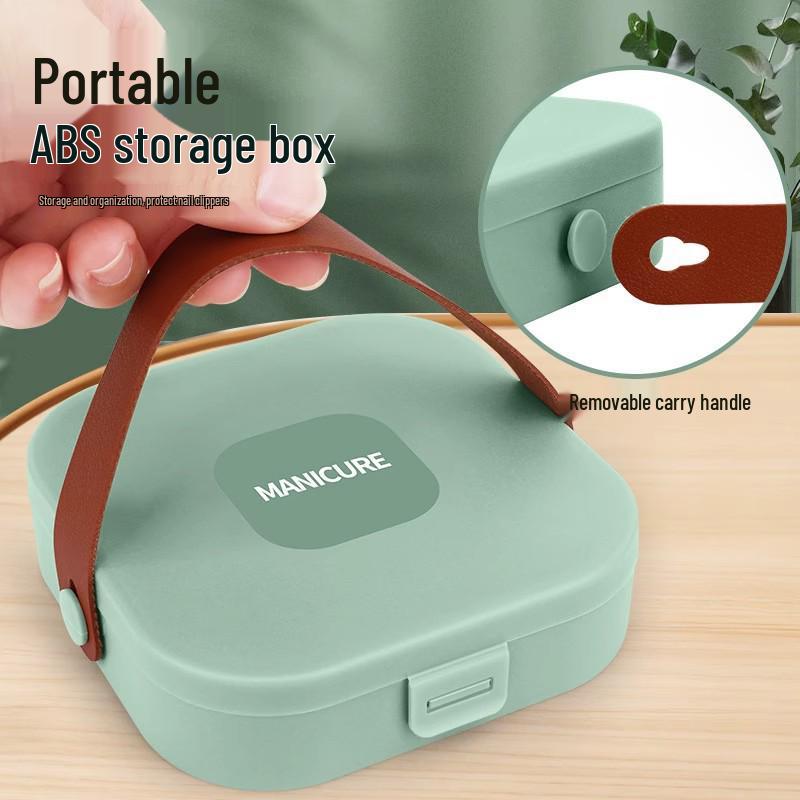 2025 Portable Anti-Splash Carbon Steel Nail Clippers & Ear Pick Set for Men's Manicure