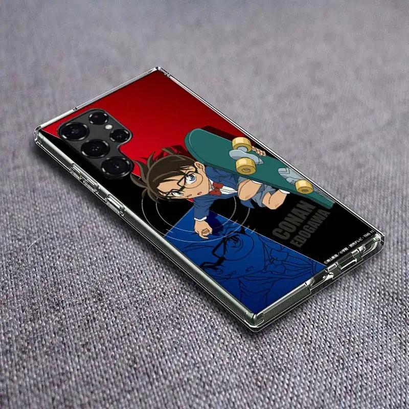 Detective Conan Clear Phone Case for Samsung Galaxy S21 Plus S24 S23 S20 FE S22 S26 Ultra S25 Edge TPU Capa Cases Cover Shockpro