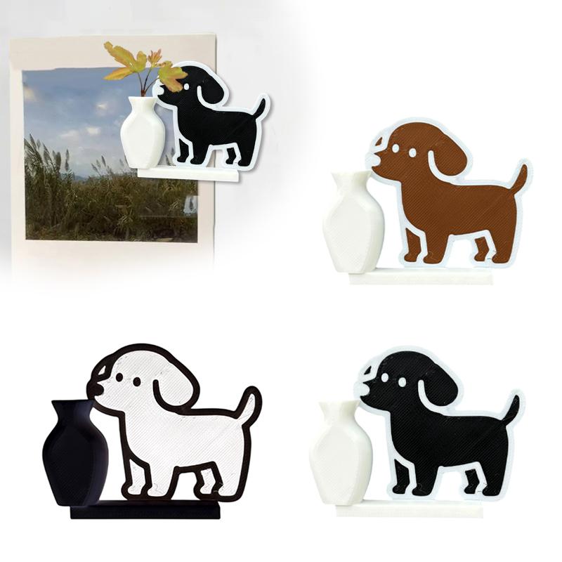 Kühlschrankmagnet mit Hunde-Duftblumen, Deko-Elemente für Hunde, Katzen und andere Tiere – Erinnerungsbox für Zuhause oder Büro – Perfektes Geschenk