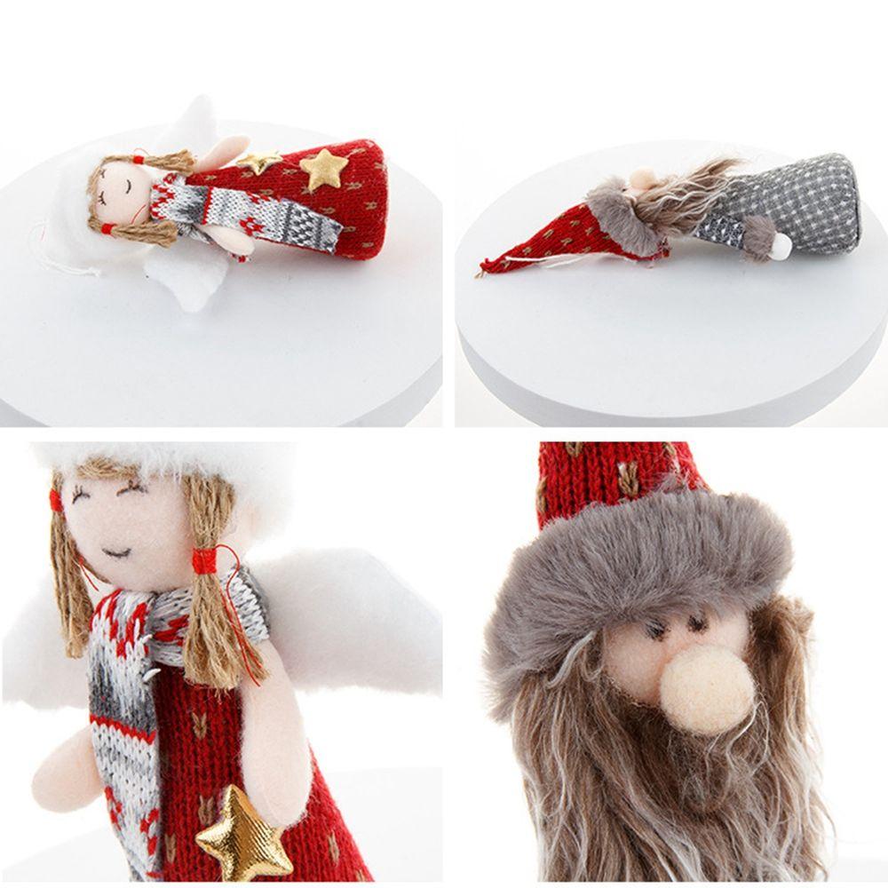pcs Angel Ornament Fabric Art Cartoon Hanging Ornament Christmas Gift Rudolph Doll Xmas Tree Decor
