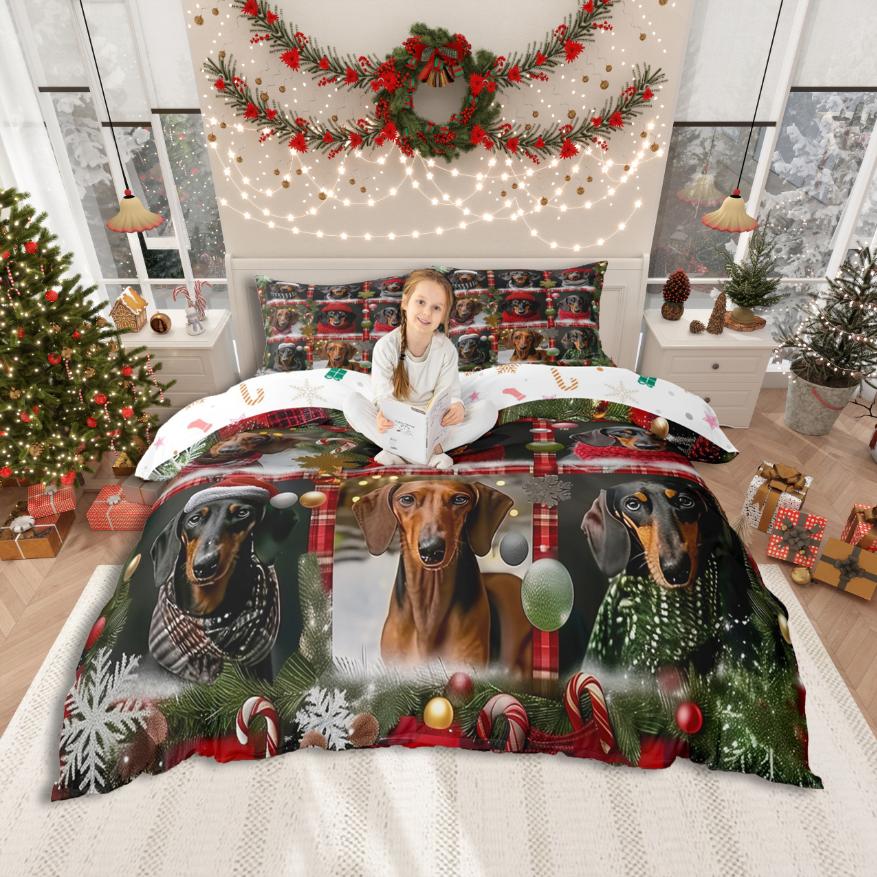 

Comforter Homewish Merry Christmas Modern Geometric Grid Bedding Setrustic Mallard Duck Bed Set For Men Women Comforter (quilt)-EU Single(135*200cm)3pcs