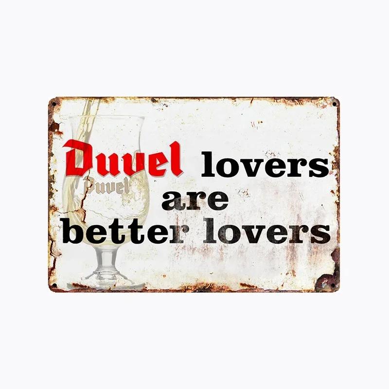 [ Mike86 ] Duvel Belgio BIRRA Latta metallica Segno da parete Targhetta Retro Poster Vino Pittura Decorazione Pub LTA-2032 20*30 CM