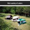 Spacious Waterproof Outdoor Tent with Two Bedrooms and Living Room, Accommodating 4-12 People for Family Camping