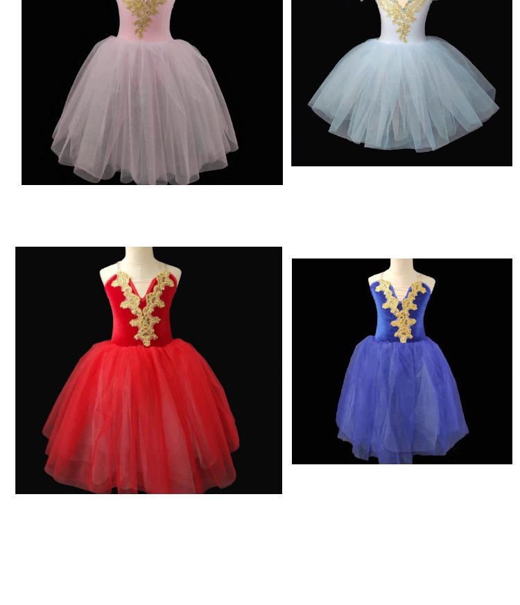 Toddler Girls' Ballet Costume - Puffy Gauze Skirt, Strappy Design, Little Swan Dance Performance Outfit.