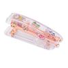 Desktop Stapler Multipurpose Portable Efficient Stylish Minimalist Rose Gold Transparent Stapler