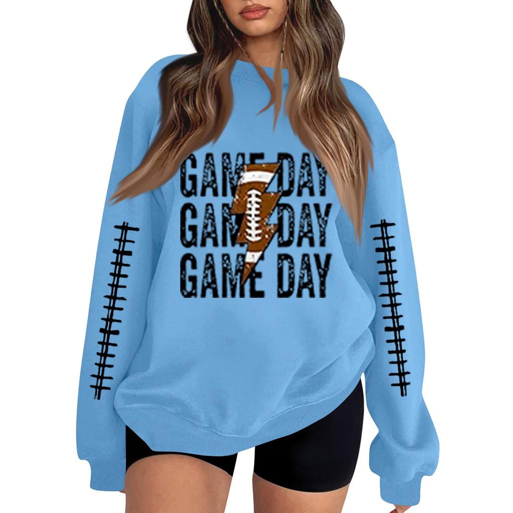 Unisex Lightweight Long Sleeve Neck Pullover Sweatshirt with Stylish Print